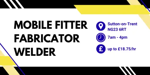MOBILE FITTER FABRICATOR WELDER